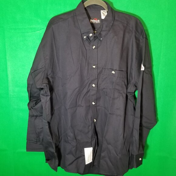 Bulwark Midweight FR Dress Men XL Navy Welding Iron Sheet Fabricator Rig Worker - Picture 1 of 7